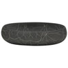 håndvask til bordplade 59x40x15 cm oval keramik sort