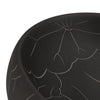 håndvask til bordplade 59x40x15 cm oval keramik sort