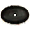 håndvask til bordplade 59x40x15 cm oval keramik flerfarvet