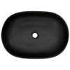 håndvask til bordplade 59x40x14 cm oval keramik sort og blå
