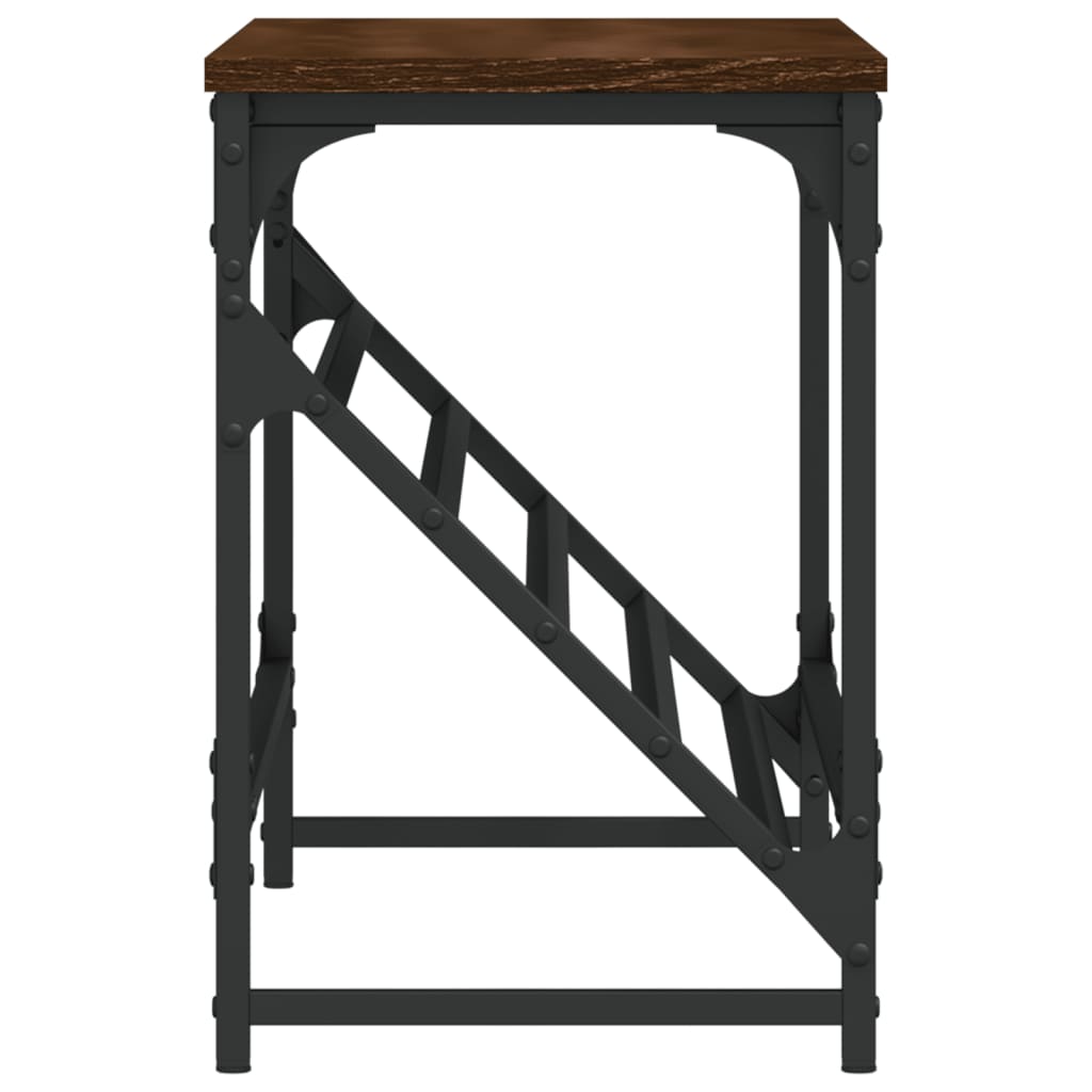 skostativ 90x30x45 cm konstrueret træ brun egetræsfarve