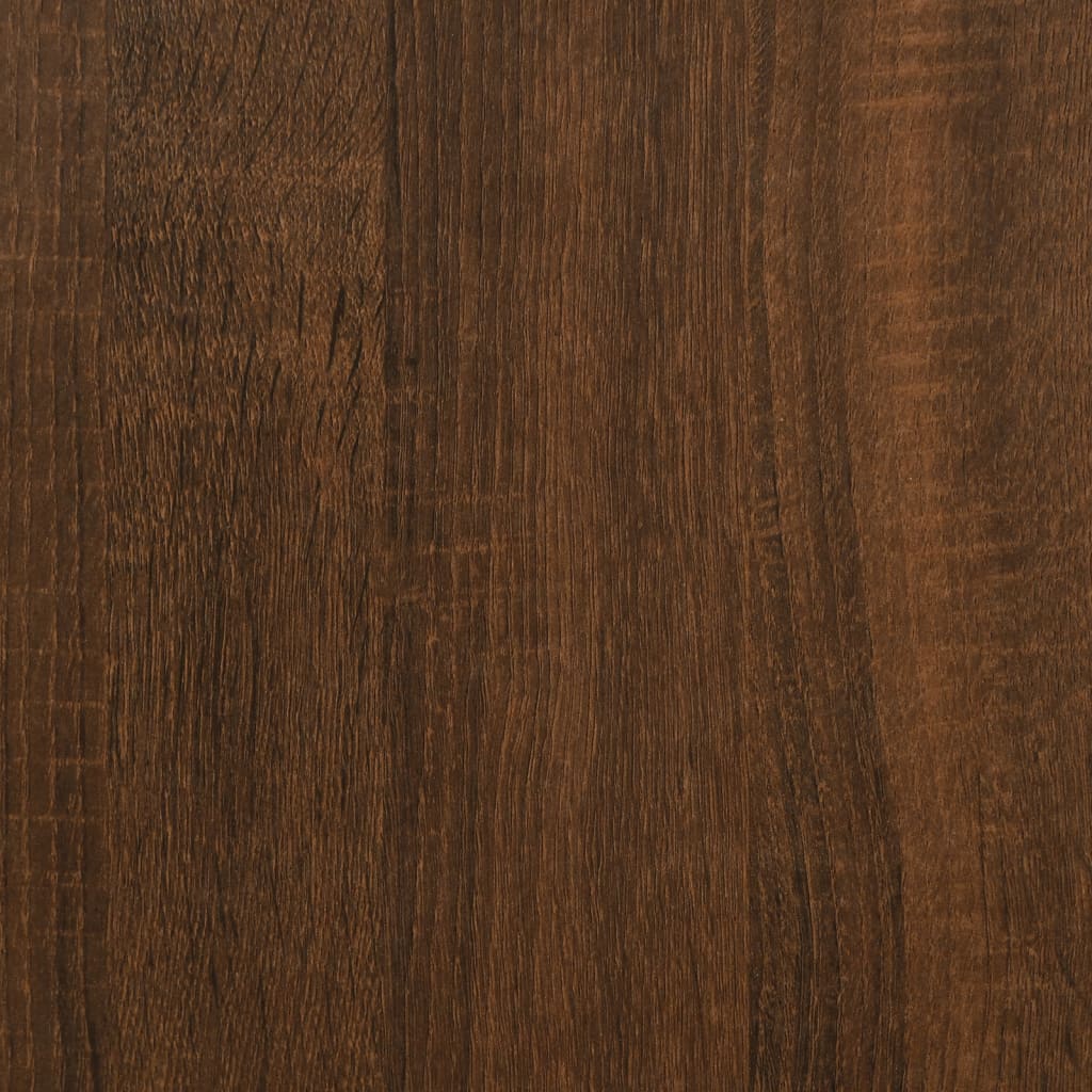 skostativ 90x30x45 cm konstrueret træ brun egetræsfarve