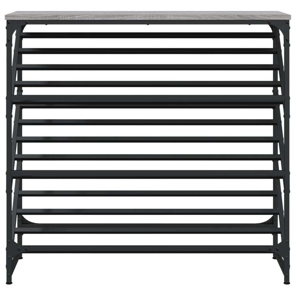 skostativ 90x30x85 cm konstrueret træ grå sonoma-eg