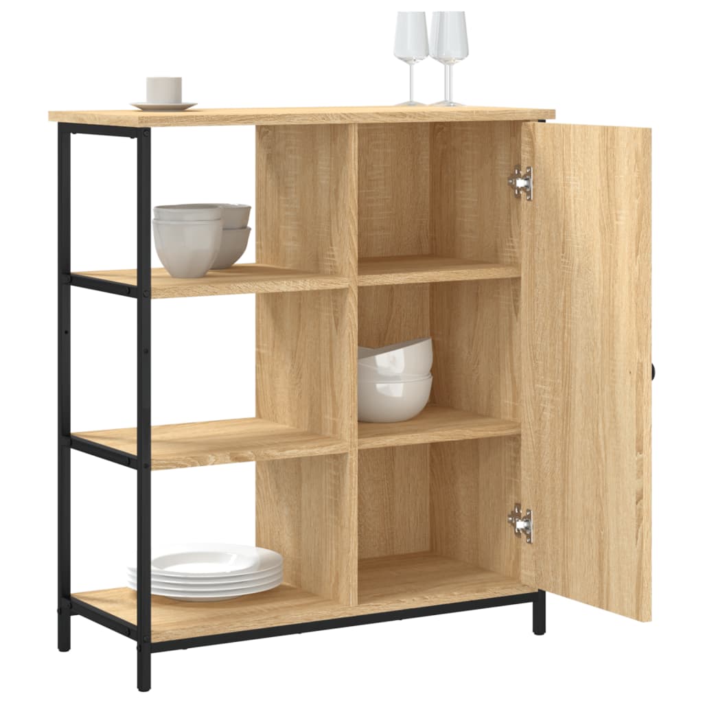 skænk Sonoma eg 70x30x80 cm konstrueret træ