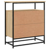 skænk Sonoma eg 69x35x80 cm konstrueret træ