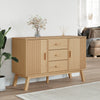 skænk OLDEN 114x43x73,5 cm massivt fyrretræ brun