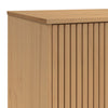 skænk OLDEN 114x43x73,5 cm massivt fyrretræ grå og brun