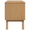 tv-bord OLDEN 114x43x57 cm massivt fyrretræ hvid og brun