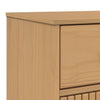 skænk OLDEN 114x43x73,5 cm massivt fyrretræ brun