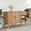 skænk OLDEN 114x43x73,5 cm massivt fyrretræ brun