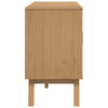 skænk OLDEN 114x43x73,5 cm massivt fyrretræ grå og brun