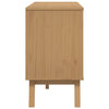 skænk OLDEN 114x43x73,5 cm massivt fyrretræ brun