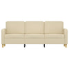 3-personers sofa 180 cm stof cremefarvet