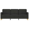 3-personers sofa 180 cm stof sort
