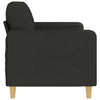 3-personers sofa 180 cm stof sort