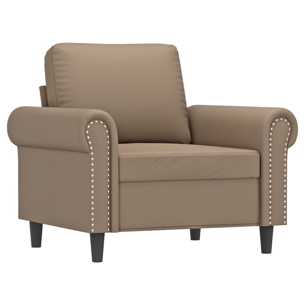 lænestol 60 cm kunstlæder Cappuccino