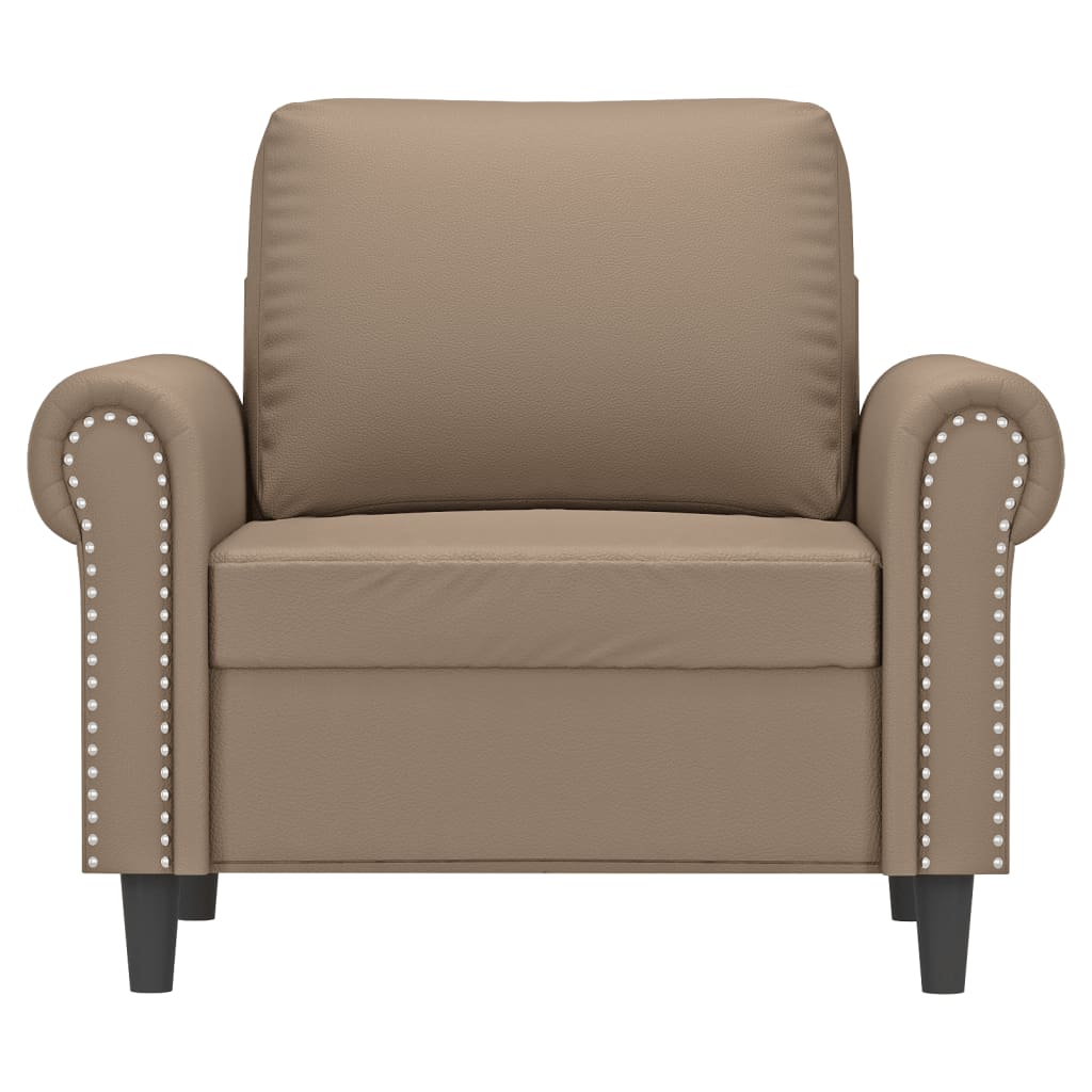 lænestol 60 cm kunstlæder Cappuccino