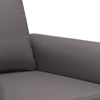 2-personers sofa 120 cm kunstlæder grå