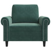lænestol 60 cm velour lysegrøn