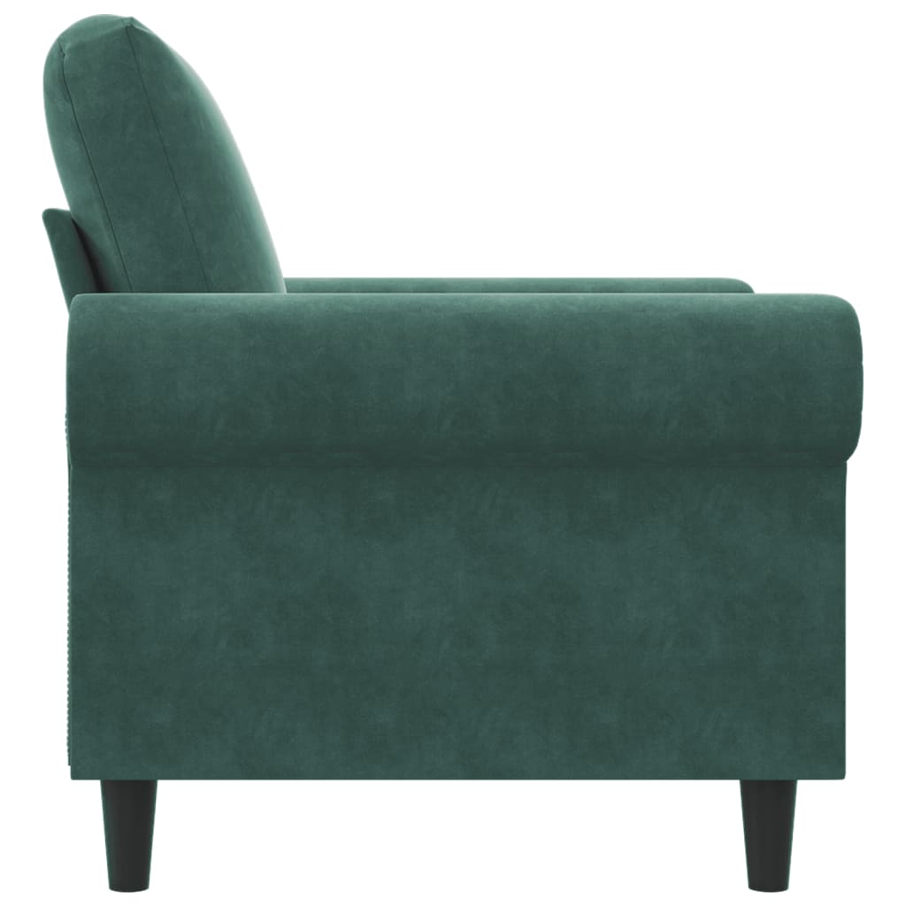 lænestol 60 cm velour lysegrøn