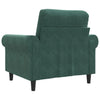 lænestol 60 cm velour lysegrøn