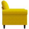 lænestol 60 cm velour gul