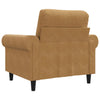 lænestol 60 cm velour brun
