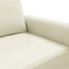 lænestol 60 cm velour cremefarvet