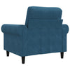 lænestol 60 cm velour Blå