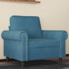 lænestol 60 cm velour Blå