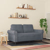 2-personers sofa 120 cm velour mørkegrå