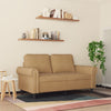 2-personers sofa 120 cm fløjl brun