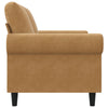 2-personers sofa 120 cm fløjl brun