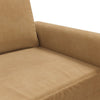2-personers sofa 120 cm fløjl brun