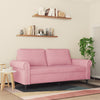 2-personers sofa 140 cm fløjl lyserød