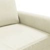 2-personers sofa 140 cm velour cremefarvet