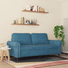 2-personers sofa 140 cm fløjl blå