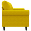 3-personers sofa 180 cm velour gul