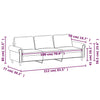 3-personers sofa 180 cm velour gul