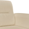 lænestol 60 cm mikrofiberstof cremefarvet