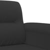 2-personers sofa 120 cm mikrofiberstof sort