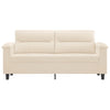 2-personers sofa 140 cm mikrofiberstof beige