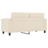2-personers sofa 140 cm mikrofiberstof beige