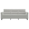 3-personers sofa 180 cm mikrofiberstof lysegrå