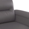 2-personers sofa 120 cm kunstlæder grå