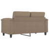 2-personers sofa 120 cm kunstlæder cappuccino