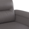 2-personers sofa 140 cm kunstlæder grå