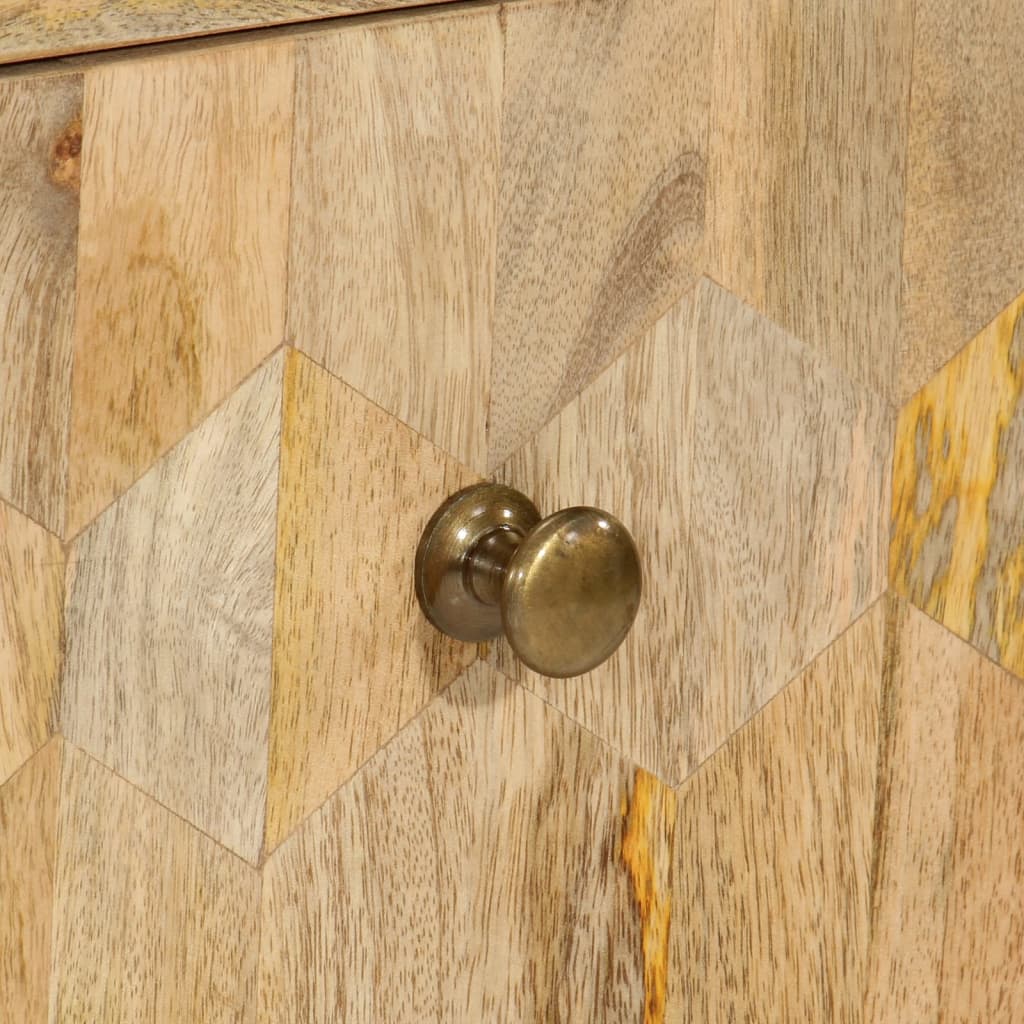 skuffeskab 70x35x70 cm massivt mangotræ