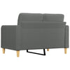 2-personers sofa 120 cm stof mørkegrå