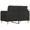 2-personers sofa 120 cm stof sort